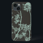 Mint & Charcoal Nature Study IV iPhone 13 Case<br><div class="desc">Floral</div>