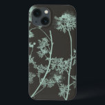 Mint & Charcoal Nature Study IV iPhone 13 Case<br><div class="desc">Floral</div>