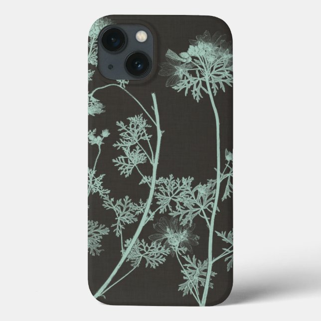 Mint & Charcoal Nature Study IV Case-Mate iPhone Case (Back)