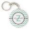 Mint Chevron Monogram