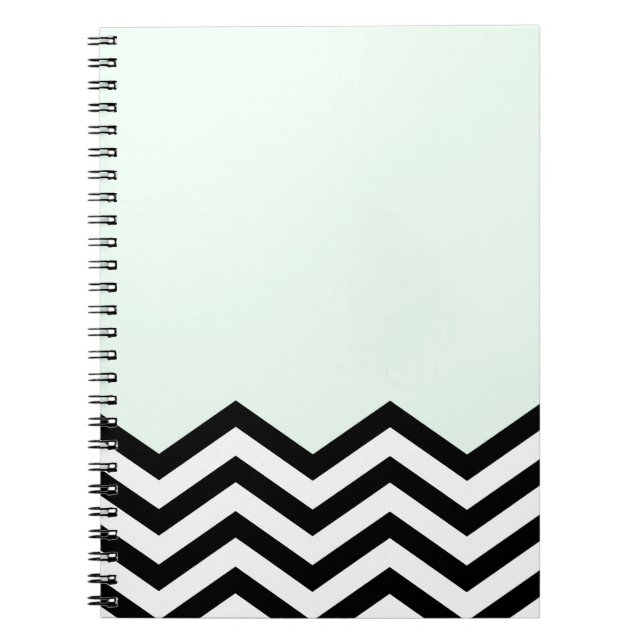 Mint Chevron Piece Notebook (Front)