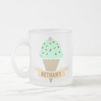Mint Choc Chip Ice Cream Floats Personalised