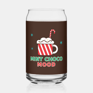 Mint Choco Mood Christmas Cooking Apron Can Glass