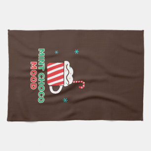 Mint Choco Mood Christmas Cooking Apron Tea Towel