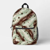 Mint Chocolate Chip Milkshake Marble Design