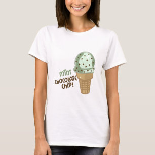 Mint Chocolate Chip with text T-Shirt