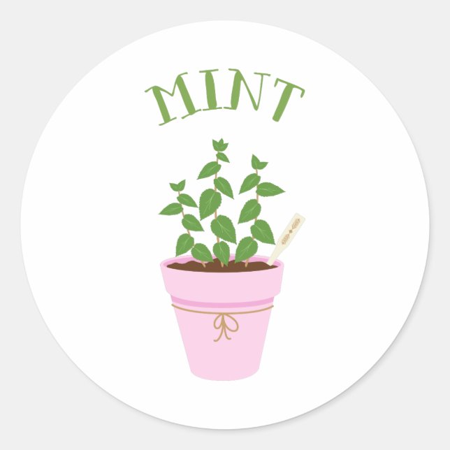 Mint Classic Round Sticker (Front)