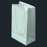 Mint Cloud Small Gift Bag<br><div class="desc">🌿 Mint Cloud Colour Profile: Type: Soft pastel mint Tone: Cool, airy, and luminous Brightness: High Saturation: Low 💭 Symbolism & Mood: Mint Cloud is a colour of gentle renewal. It evokes a soft breeze on a spring morning, the clarity after a deep breath, or the first page of a...</div>