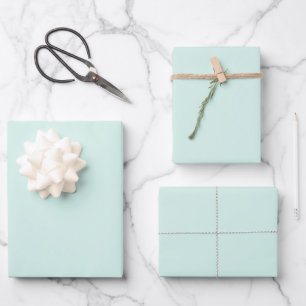Mint Cloud Wrapping Paper Sheet