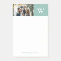 Mint Colour Block Monogram and Photo
