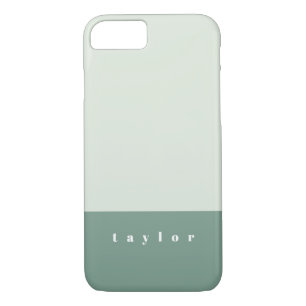 Mint Colour Block Personalised Case-Mate iPhone Case