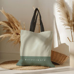 Mint Colour Block Personalised Tote Bag<br><div class="desc">Custom colour block tote bag. Personalise with titles on the front (for example: Bridesmaid, Maid of Honour, Wedding Party, 40th Birthday Bash, To the Market, Wedding Welcome bag with your names and date on the back) and name(s) on the back. Or delete the text field(s) to make have a beautiful...</div>