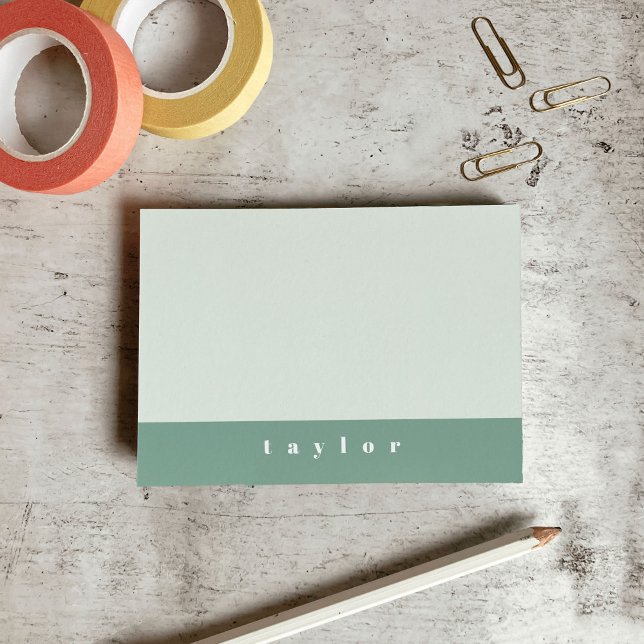 Mint Colour Block Post-it Notes (Mint Color Block Post-it Notes)