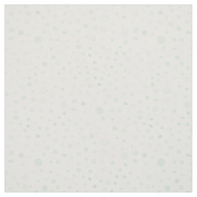 Mint Confetti Watercolor Dots Fabric (Swatch)