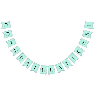 Mint Congratulations Bunting