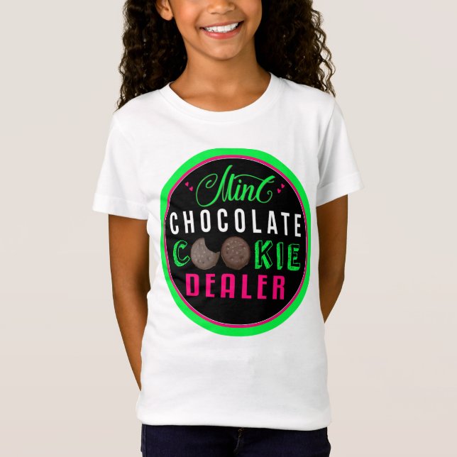 Mint Cookie Dealer Scout Shirt for Girls (Front)