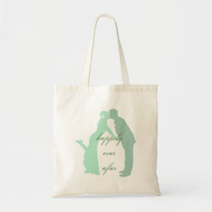 Mint Couple Wedding Tote Bag