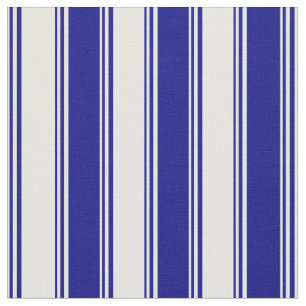 Mint Cream and Blue Coloured Lines Fabric
