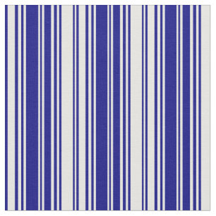 Mint Cream and Blue Stripes/Lines Pattern Fabric