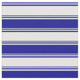Mint Cream and Dark Blue Striped/Lined Pattern Fabric