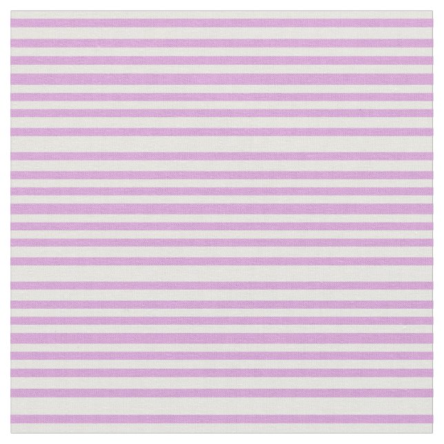 Mint Cream and Plum Coloured Lined/Striped Pattern Fabric (Close Up)