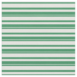 Mint Cream and Sea Green Coloured Lined Pattern Fabric