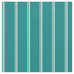 Mint Cream and Teal Stripes/Lines Pattern Fabric