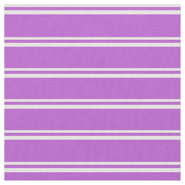 Mint Cream & Orchid Coloured Lined/Striped Pattern Fabric (Close Up)