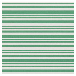 Mint Cream & Sea Green Striped/Lined Pattern Fabric