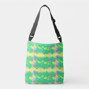 Mint cream with delicate pale lemon ladies crossbody bag