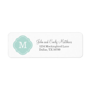 Mint Custom Personalised Monogram