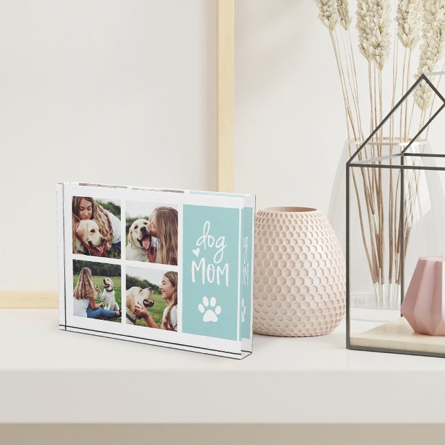 Mint | Dog Mum Pawprint Collage Photo Block (Creator Uploaded)