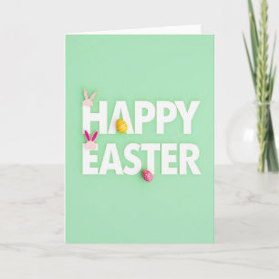 Mint Easter Fun Graphic Card