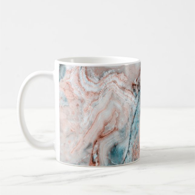Mint Emperador marble onyx Coffee Mug (Left)