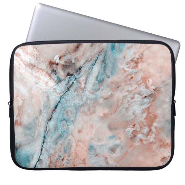 Mint Emperador marble onyx Laptop Sleeve (Front)