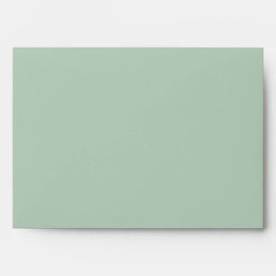 Mint Envelope, Mint Seafoam Green Polka Dot Lined Envelopes
