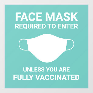 Mint Face Mask Required