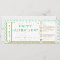 Mint Father's Day Concert Ticket Gift Voucher Card