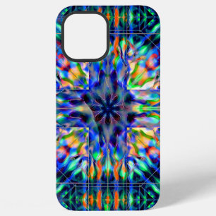 Mint flaming ball under acrylic piece out of focus iPhone 12 pro max case