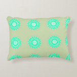 Mint Floral Mandala Decorative Cushion<br><div class="desc">A refreshing mint green pattern featuring a seamless mandala design. This elegant motif brings a calm and modern aesthetic to your home décor collection</div>