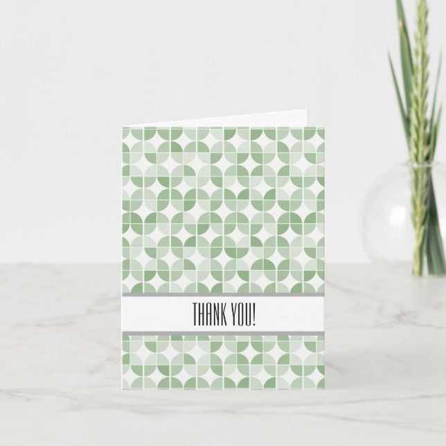 Mint Geometric Abstract Thank You (Front)