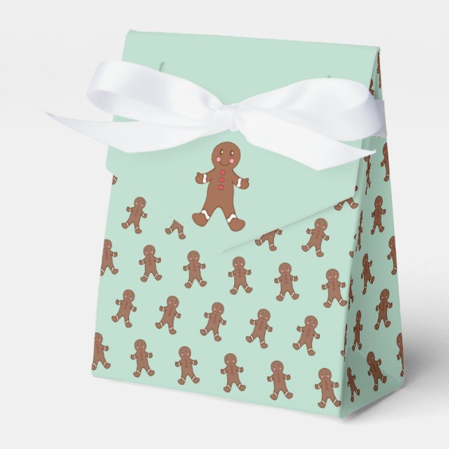Mint Gingerbread Cookies Gift Box (Front Side)