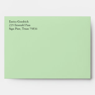 Mint Green A7 5x7 Envelopes With Return Address