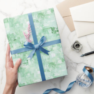 Mint Green Abstract Wrapping Paper