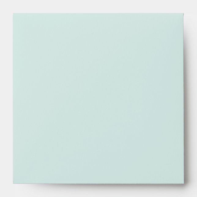 Mint Green and Chevron Wedding Invitation Envelope (Front)