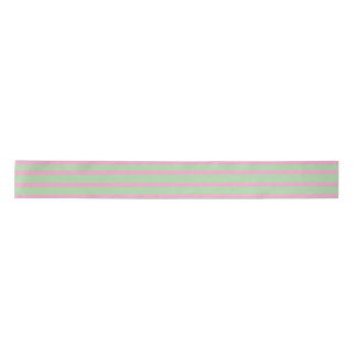 Mint green and pink striped ribbon pastel baby satin ribbon