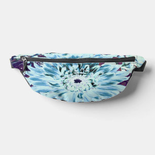 Mint Green and Teal Dahlia Flower Bum Bags