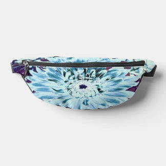 Mint Green and Teal Dahlia Flower Bum Bags