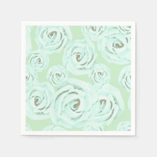 Mint green and teal frosting napkins 