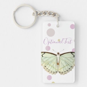 Mint Green Beauty Butterfly Key Ring